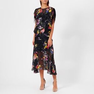 Preen By Thornton Bregazzi Satin Devoré Lace Leonora Dress